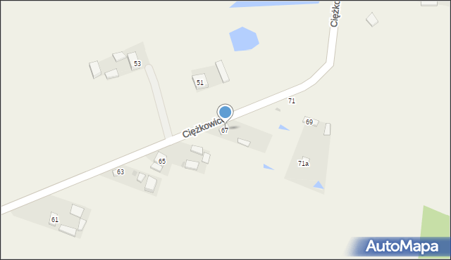 Ciężkowice, Ciężkowice, 67, mapa Ciężkowice
