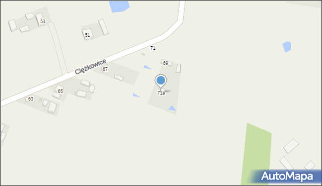 Ciężkowice, Ciężkowice, 71a, mapa Ciężkowice