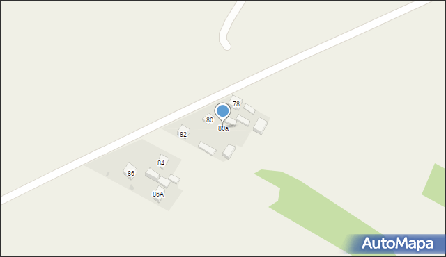 Ciężkowice, Ciężkowice, 80a, mapa Ciężkowice
