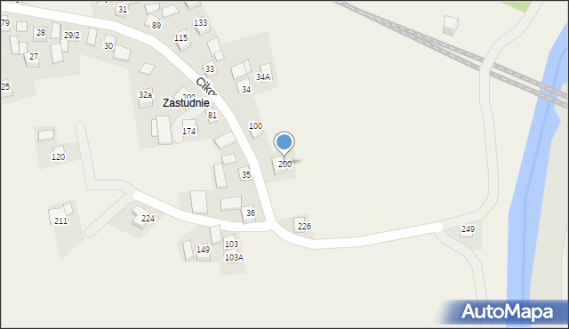 Cikowice, Cikowice, 200, mapa Cikowice