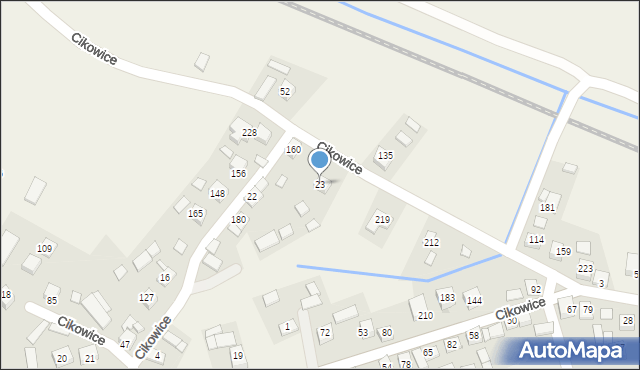 Cikowice, Cikowice, 23, mapa Cikowice