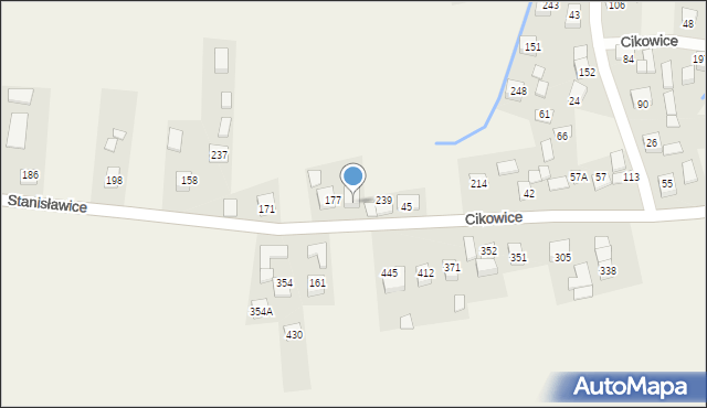 Cikowice, Cikowice, 245, mapa Cikowice