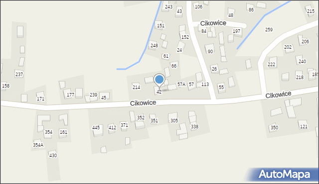 Cikowice, Cikowice, 42, mapa Cikowice