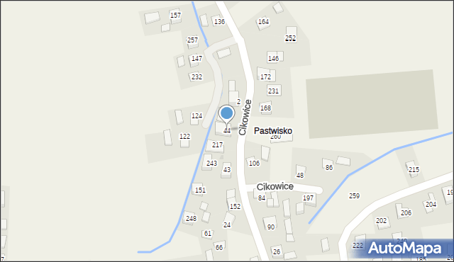 Cikowice, Cikowice, 44, mapa Cikowice