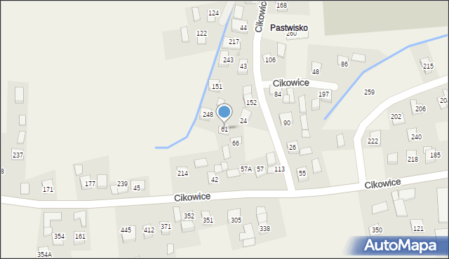 Cikowice, Cikowice, 61, mapa Cikowice