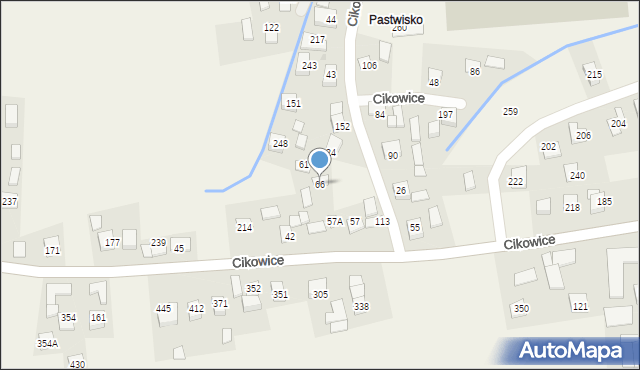 Cikowice, Cikowice, 66, mapa Cikowice