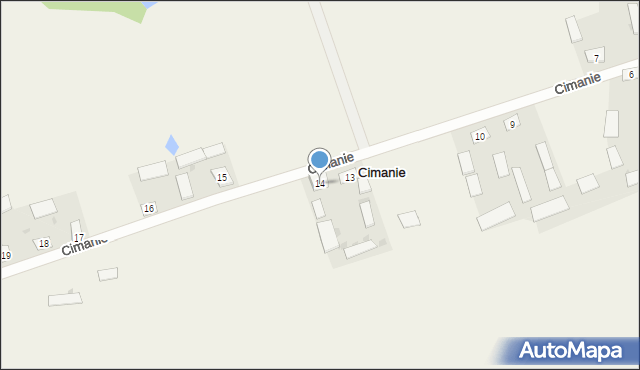 Cimanie, Cimanie, 14, mapa Cimanie