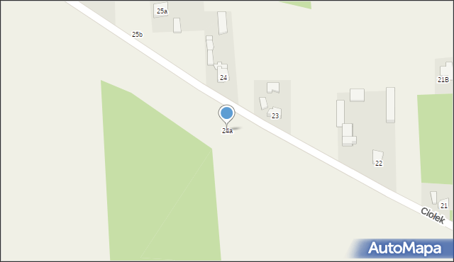Ciołek, Ciołek, 24a, mapa Ciołek