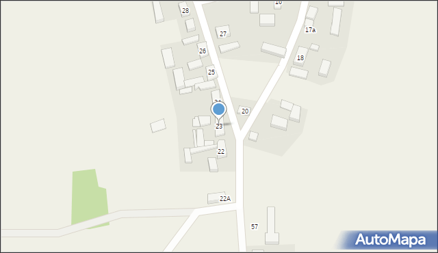 Ciosaniec, Ciosaniec, 23, mapa Ciosaniec