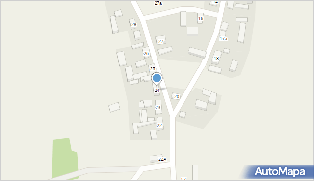 Ciosaniec, Ciosaniec, 24, mapa Ciosaniec