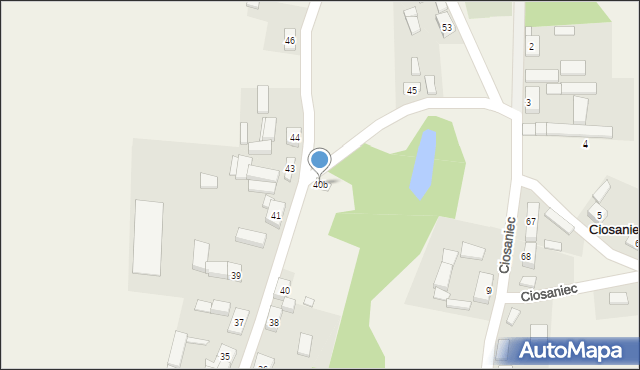 Ciosaniec, Ciosaniec, 40b, mapa Ciosaniec