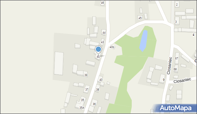 Ciosaniec, Ciosaniec, 41, mapa Ciosaniec