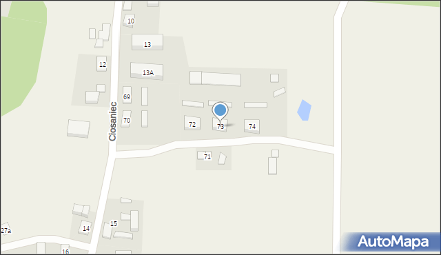 Ciosaniec, Ciosaniec, 73, mapa Ciosaniec