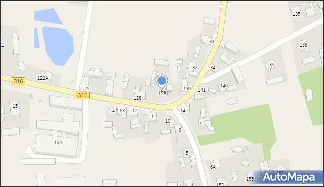 Ciosaniec, Ciosaniec, 128, mapa Ciosaniec