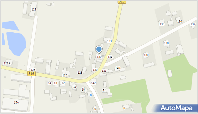 Ciosaniec, Ciosaniec, 132, mapa Ciosaniec