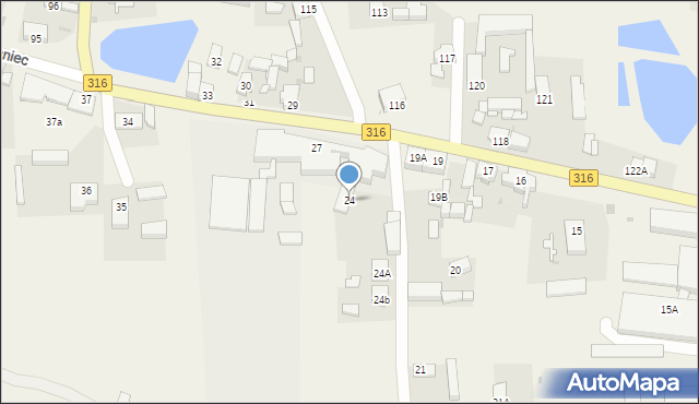 Ciosaniec, Ciosaniec, 24, mapa Ciosaniec