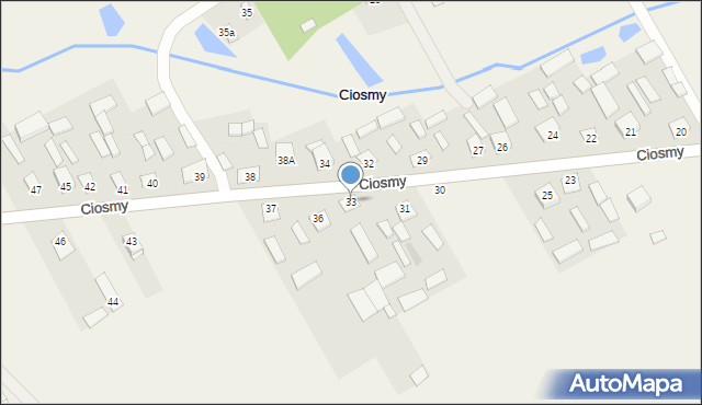 Ciosmy, Ciosmy, 33, mapa Ciosmy