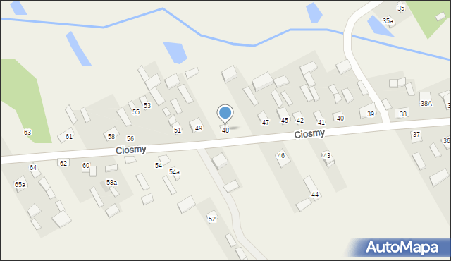 Ciosmy, Ciosmy, 48, mapa Ciosmy
