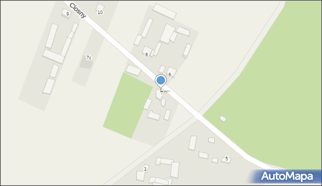 Ciosny, Ciosny, 7, mapa Ciosny