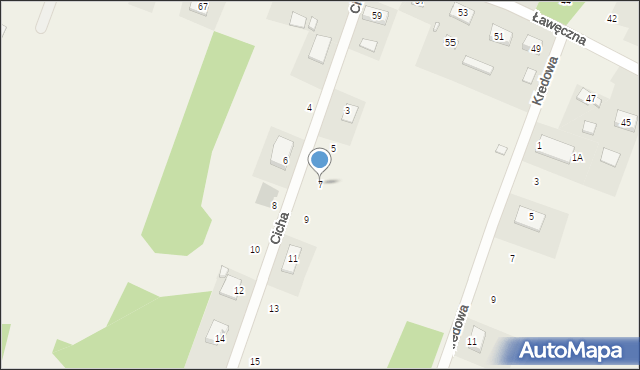 Ciosowa, Cicha, 7, mapa Ciosowa