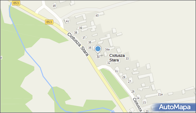 Ciotusza Stara, Ciotusza Stara, 34, mapa Ciotusza Stara