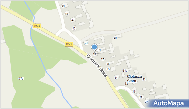 Ciotusza Stara, Ciotusza Stara, 38, mapa Ciotusza Stara