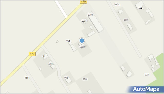 Cisew, Cisew, 100d, mapa Cisew