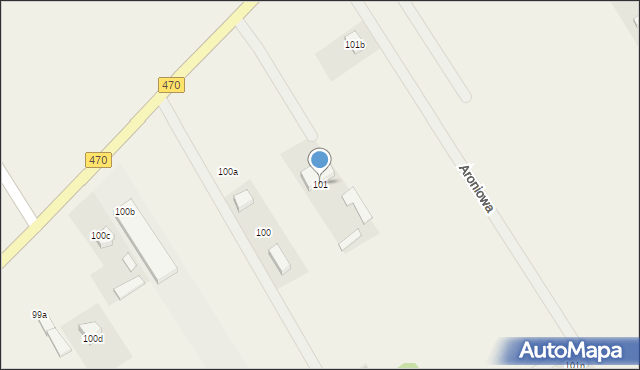 Cisew, Cisew, 101, mapa Cisew