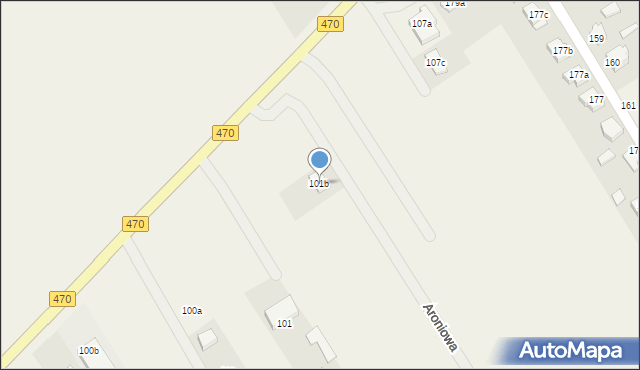 Cisew, Cisew, 101b, mapa Cisew