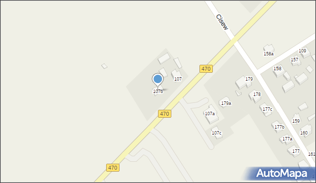Cisew, Cisew, 107b, mapa Cisew