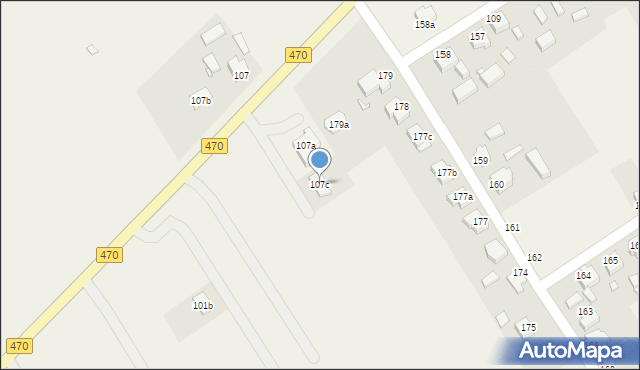 Cisew, Cisew, 107c, mapa Cisew