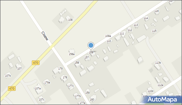 Cisew, Cisew, 109, mapa Cisew