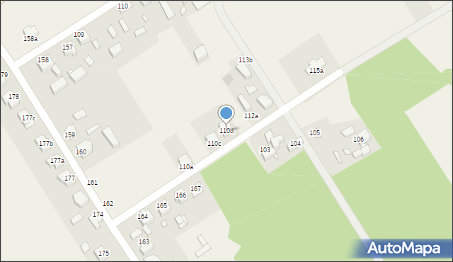 Cisew, Cisew, 110d, mapa Cisew