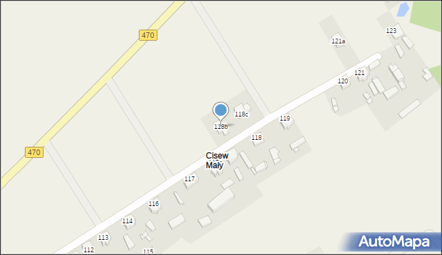 Cisew, Cisew, 118b, mapa Cisew
