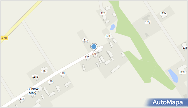 Cisew, Cisew, 121, mapa Cisew