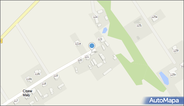 Cisew, Cisew, 122, mapa Cisew