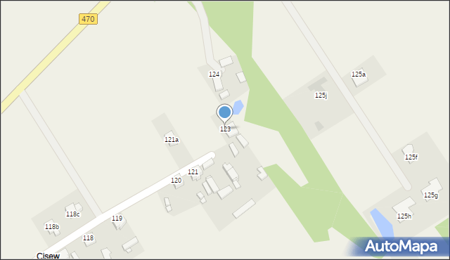 Cisew, Cisew, 123, mapa Cisew