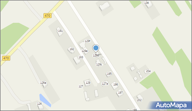 Cisew, Cisew, 129d, mapa Cisew