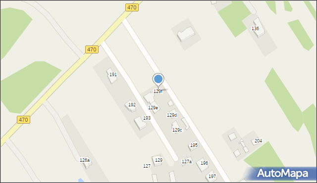 Cisew, Cisew, 129f, mapa Cisew