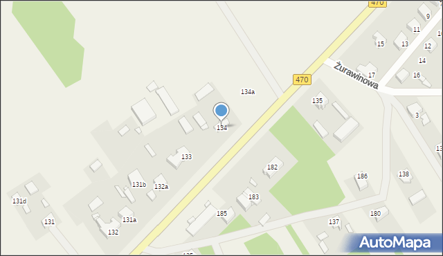 Cisew, Cisew, 134, mapa Cisew