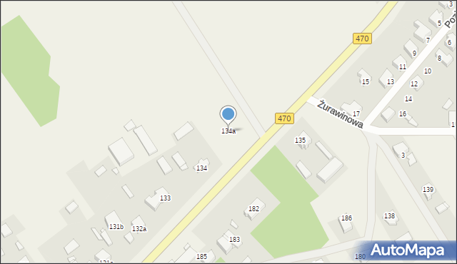Cisew, Cisew, 134a, mapa Cisew