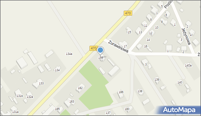 Cisew, Cisew, 135, mapa Cisew
