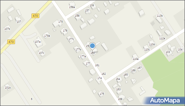 Cisew, Cisew, 160, mapa Cisew