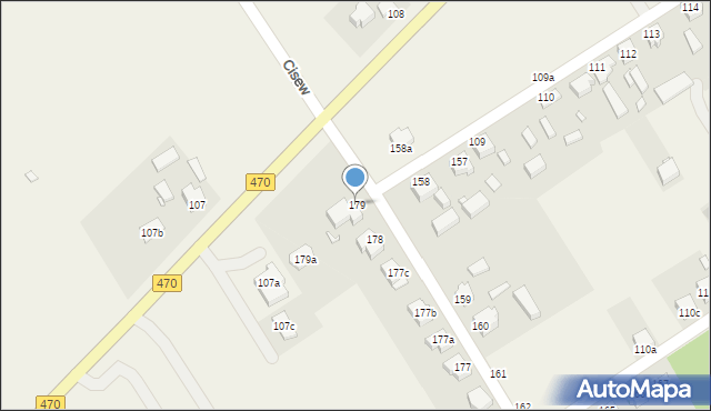 Cisew, Cisew, 179, mapa Cisew