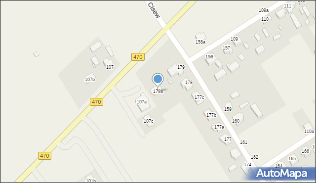 Cisew, Cisew, 179a, mapa Cisew