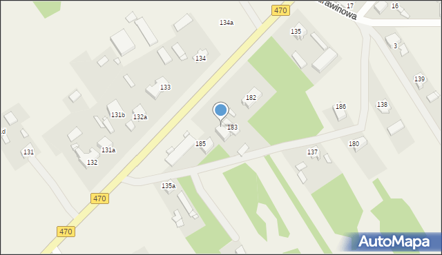 Cisew, Cisew, 184, mapa Cisew