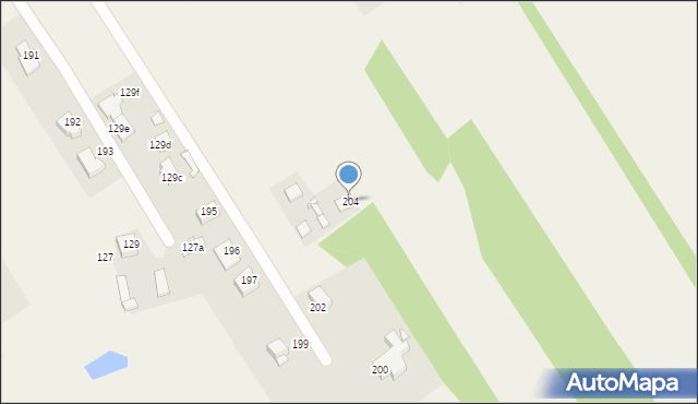 Cisew, Cisew, 204, mapa Cisew