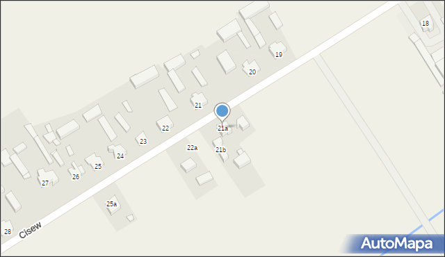 Cisew, Cisew, 21a, mapa Cisew