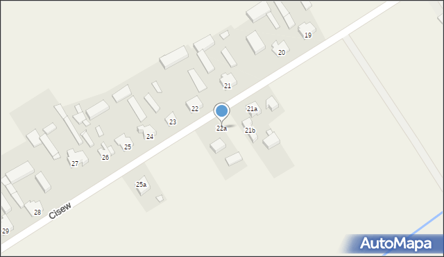 Cisew, Cisew, 22a, mapa Cisew