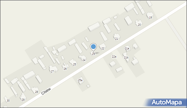 Cisew, Cisew, 23, mapa Cisew